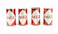 Lot of 4 Coca Cola Cans