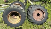 Four Swamp Buggy Rims and Tires