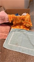 COLLECTION OF VARIOUS SIZES & COLORS OF TOWELS &