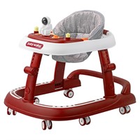 3-in-1 Foldable Baby Walker  Red  6-24M