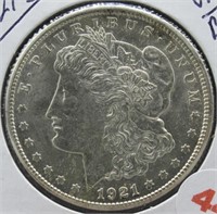1921-S UNC/BU Morgan Silver Dollar.