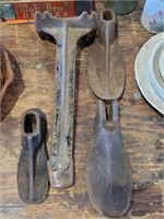 Four Shoemaker Cast Iron Collectibles