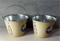 Miller highlife metal beer buckets