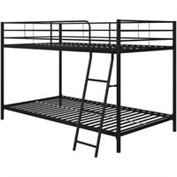 Metal twin bunk bed