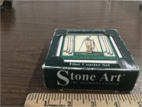 Stone Art Golf Coasters