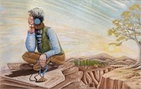 Lee Reynolds Acrylic On Canvas, Medicine Man
