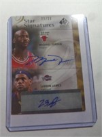 SPORTS CARD "COPY" -MICHAEL JORDAN & LEBRON JAMES