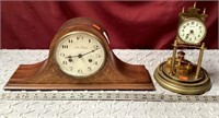 Two Vintage Mantle Clocks, One Is A Seth Thomas