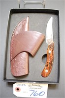 Boker Plus Knife & Leather Sheath 3" Blakde i