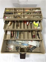 Tacklebox with vintage lures