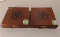 Two Wooden Cigar Boxes