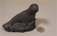 Inuit Soapstone Carving Seal