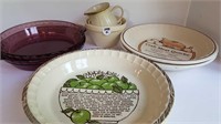 ASSORTMENT OF PIE PLATES + ETC