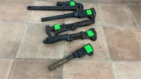 (5) antique pipe wrenches
