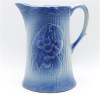 Stoneware Pitcher with Fruits