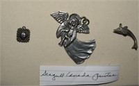 Sterling Charm/Pend, Seagull Pewter Angel Ornament