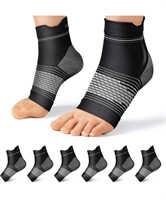 Plantar Fasciitis Sock (6 Pairs) for Men and Women