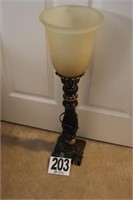 27" Tall Lamp with Glass Shade (R8)