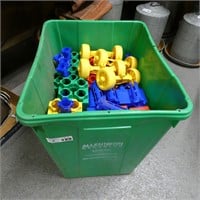 Large Lot of Childs Plastic Lego Blocks