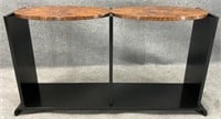 Dual Oval Mid Century Style Console