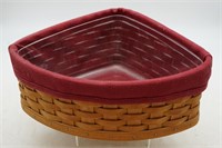 2004 Longaberger  Triangular Basket w/