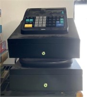 2 cash registers Powers up/as is