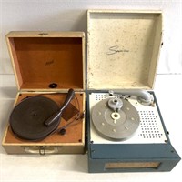 Two vintage record players did not test