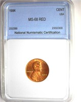 1984 Cent NNC MS68 RD