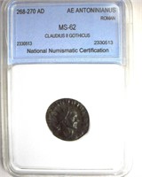 268-270 AD Claudius II Gothicus NNC MS62