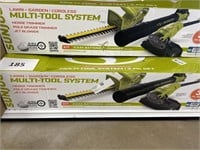 SunJoe multi-tool system 24V 3 pc set