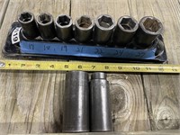 Snap-on 1/2" Drive 17mm - 27mm & Two Additional