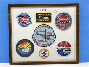 Framed UTTAS Crests (7 ) , 17x15 "