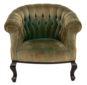 Victorian Upholstered Tub Armchair, 19th C.