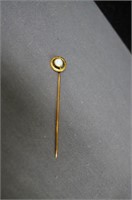 Antique Stick Pin With Opal Stone