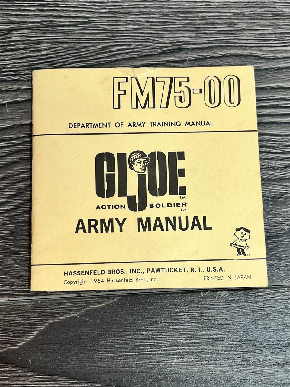 Original 1964 G.I. Joe #7500 Army Manual