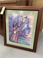 Framed/Matted signed Native American Print