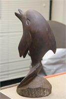 Carved Wooden Dolphin