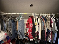 All clothes in closet