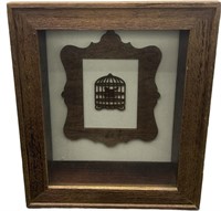 Shadow Box Wood Picture Frame - Bird