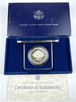 1987 Proof Silver Dollar, Constitution Commem.
