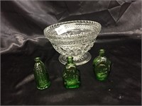 GREEN GLASS COLLECTIBLES