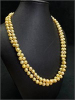 40" Cultured Pearl Necklace Sterling Clasp