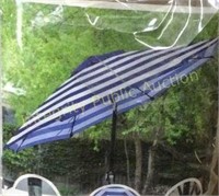 9’ Striped Patio Umbrella