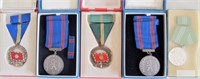 Two cased Hungarian Police medals with