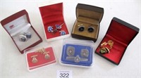 Six pairs Australian Police cufflinks