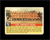 1956 Topps #114 Los Angeles Rams VG to VG-EX+
