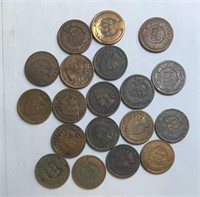 (18) Indian Head Pennies