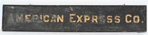 AMERICAN EXPRESS CO PAINTED TIN SIGN