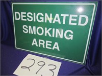 Aluminum Enameled Smoking Sign