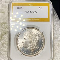 1885 Morgan Silver Dollar PGA - MS65